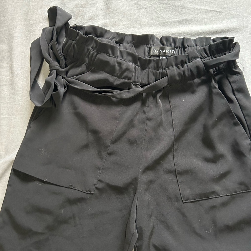 Black Elegant Dynamite Pants - Picture 3 of 15
